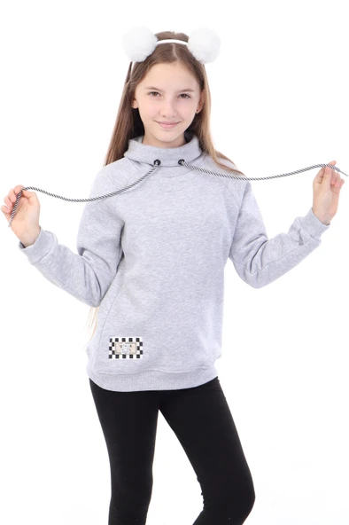 Toontoy Kız Çocuk Baskılı Sweatshirt - Resim 9