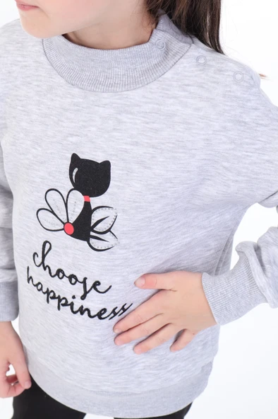 Toontoy Kız Bebek Baskılı Sweatshirt - Resim 11