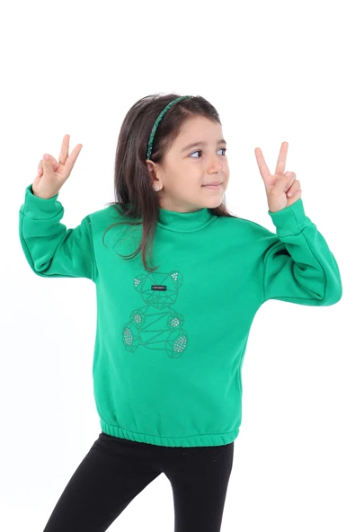Toontoy Kız Çocuk Baskılı Sweatshirt - Resim 7