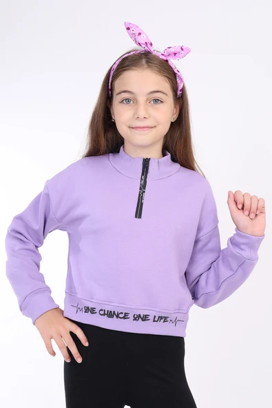 Toontoy Kız Çocuk Baskılı Sweatshirt - Resim 6
