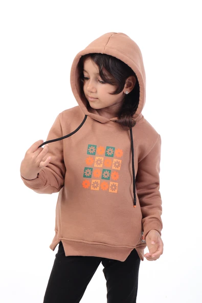 Toontoy Kız Çocuk Baskılı Sweatshirt - Resim 3