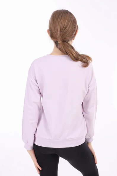 Toontoy Kız Çocuk Baskılı Sweatshirt - Resim 4