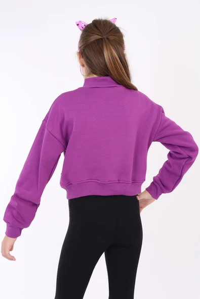 Toontoy Kız Çocuk Baskılı Sweatshirt - Resim 3