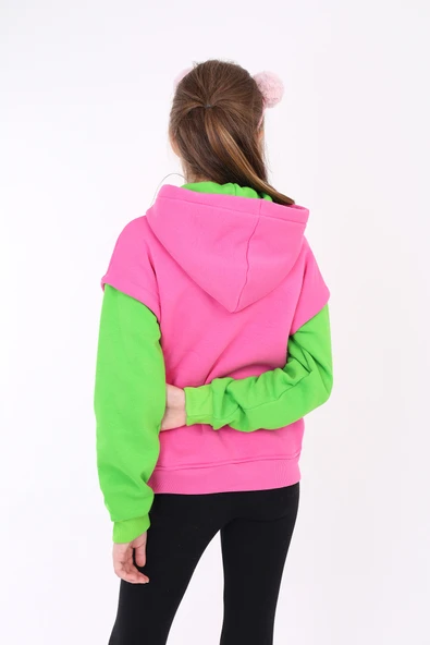 Toontoy Kız Çocuk Baskılı Sweatshirt - Resim 5