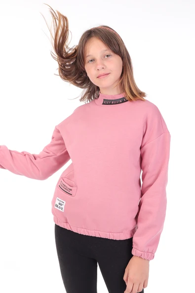 Toontoy Kız Çocuk Baskılı Sweatshirt - Resim 9
