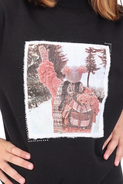 Toontoy Kız Çocuk Baskılı Sweatshirt - Resim 11