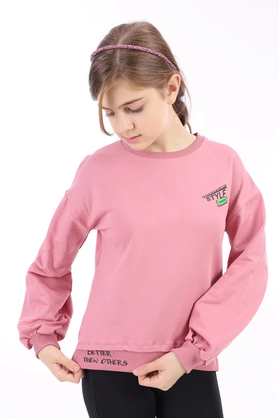 Toontoy Kız Çocuk Baskılı Sweatshirt - Resim 10