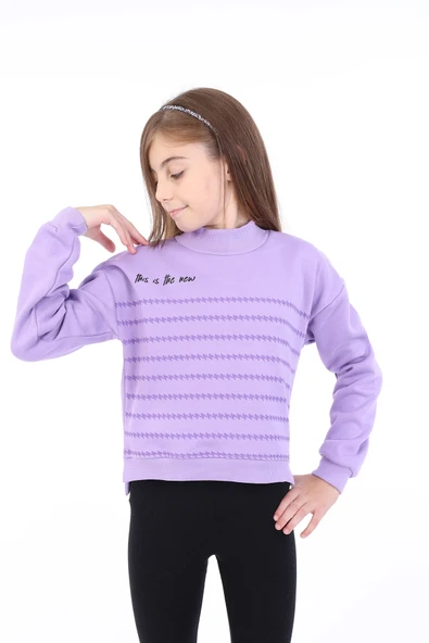 Toontoy Kız Çocuk Baskılı Sweatshirt - Resim 12