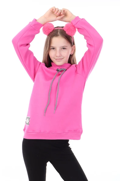 Toontoy Kız Çocuk Baskılı Sweatshirt - Resim 2