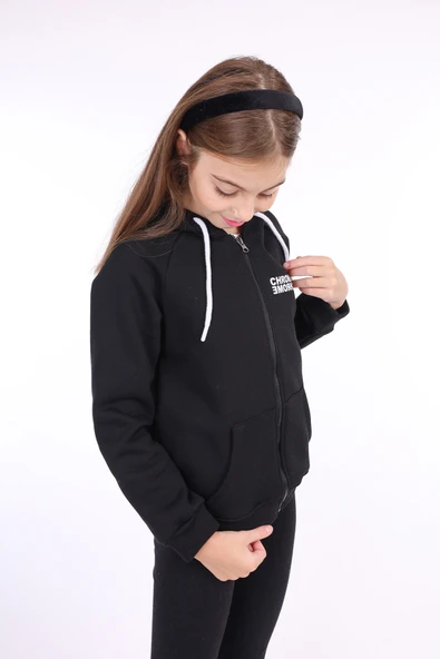 Toontoy Kız Çocuk Baskılı Hırka ürün görseli 1