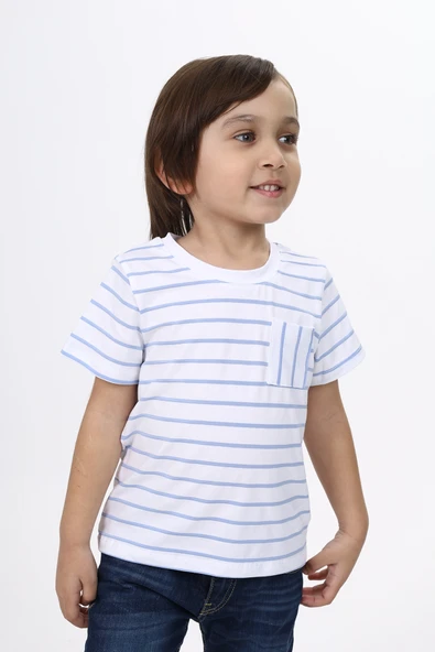 Toontoy Erkek Çocuk Çizgili Tişört ürün görseli 1