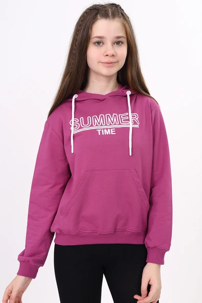 Toontoy Kız Çocuk Baskılı Sweatshirt ürün görseli 1