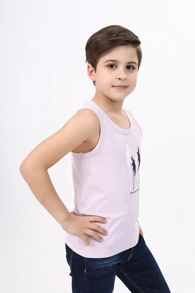 Toontoy Erkek Çocuk Baskılı Atlet - Resim 4