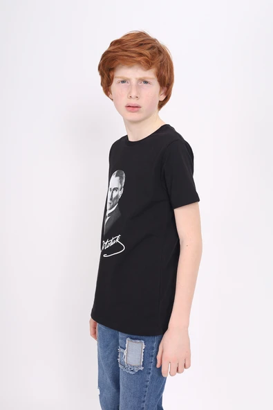 Toontoy Unisex Çocuk Atatürk Baskılı Tişört ürün görseli 1