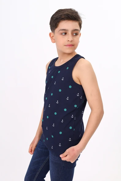 Toontoy Erkek Çocuk Baskılı Atlet - Resim 7