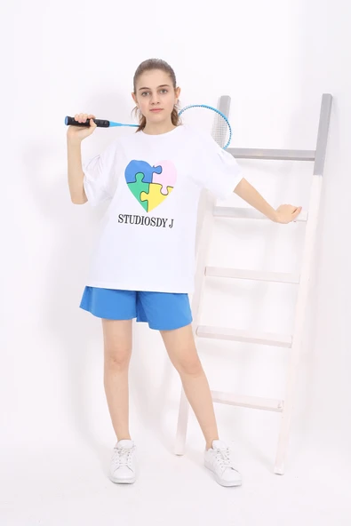 Toontoy Kız Çocuk Baskılı Şortlu Takım - Resim 8