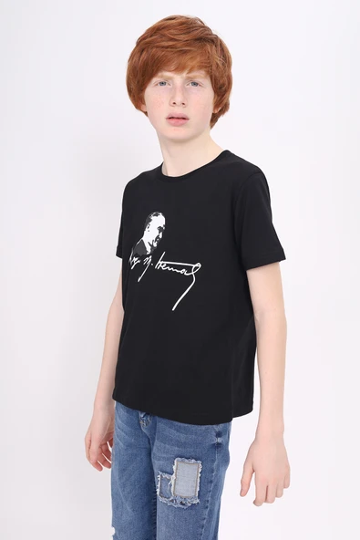 Toontoy Unisex Çocuk Atatürk Baskılı Tişört ürün görseli 1