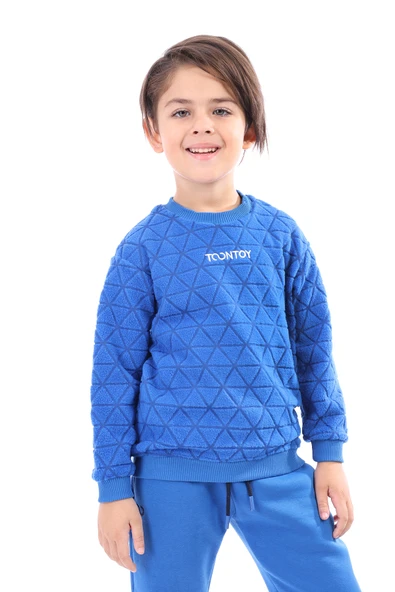 Toontoy Unisex Çocuk Nakışlı Sweatshirt ürün görseli 1
