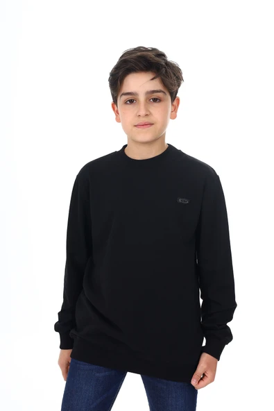 Toontoy Erkek Çocuk Relax Fit Bisiklet Yaka Baskılı Sweatshirt - 2 İplik ürün görseli 1