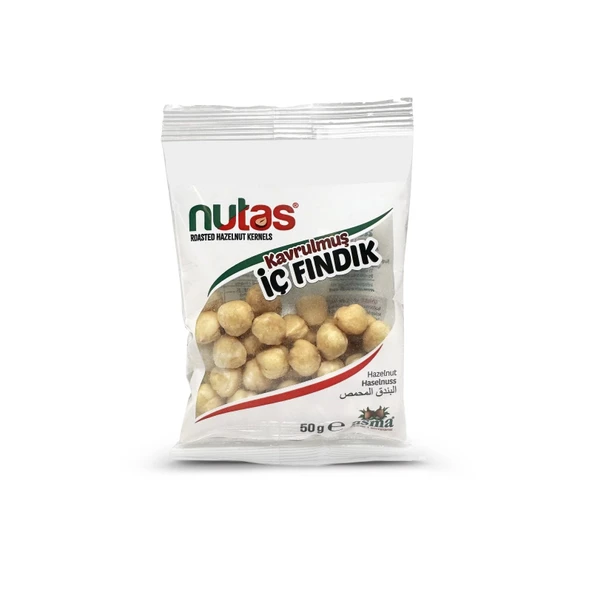 Nutas Kavrulmuş İç Fındık 50g Yastık Paket (90 adet) ürün görseli 1