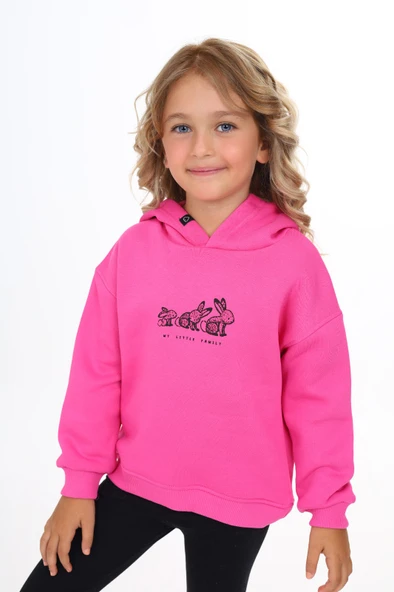Toontoy Kız Çocuk Baskılı Sweatshirt - Resim 5