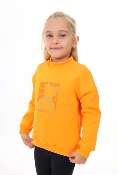 Toontoy Kız Çocuk Baskılı Sweatshirt ürün görseli 1