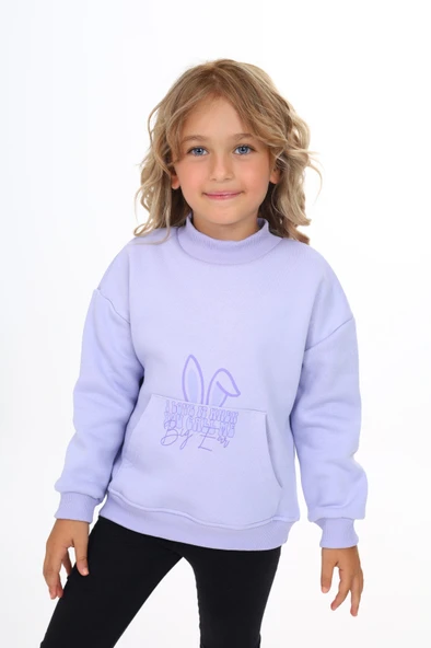 Toontoy Kız Çocuk Baskılı Sweatshirt ürün görseli 1