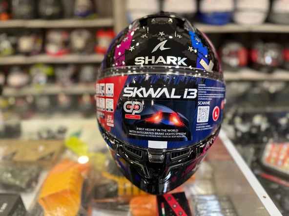 KASK SHARK SKWAL İ3 HELLCAT +RENKLİ CAM - Resim 3