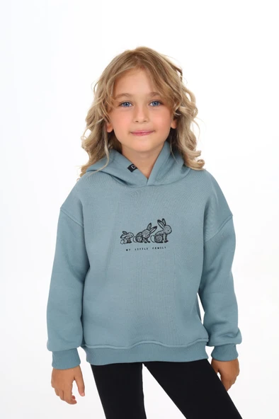 Toontoy Kız Çocuk Baskılı Sweatshirt - Resim 4