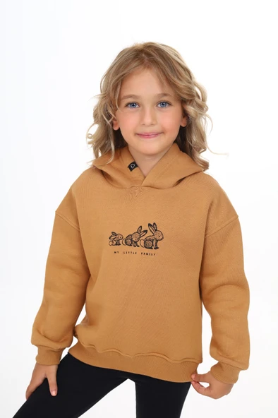 Toontoy Kız Çocuk Baskılı Sweatshirt - Resim 3