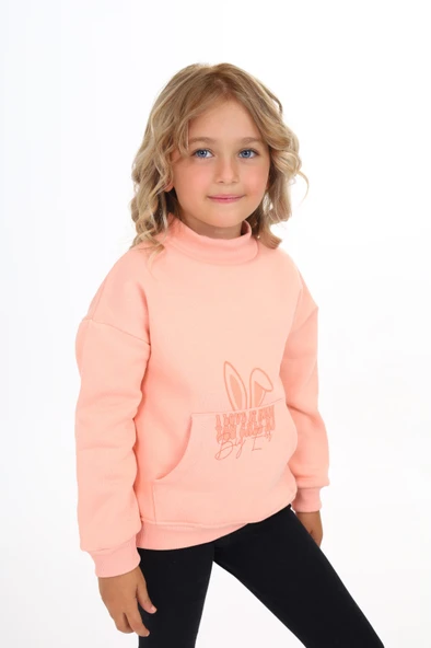 Toontoy Kız Çocuk Baskılı Sweatshirt - Resim 12