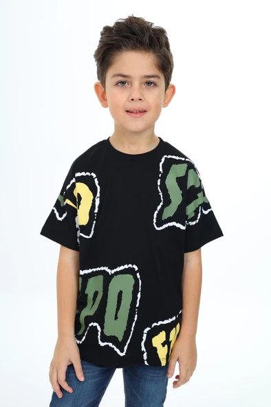 Toontoy Erkek Çocuk  Stpo Baskılı Tişört ürün görseli 1