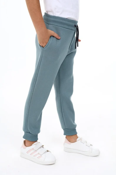 Toontoy Kız Çocuk Baskılı Beli Paçası Lastikli Cepli Basic Jogger Eşofman Altı 3 İplik Şardonlu ürün görseli 1