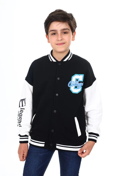 Toontoy Erkek Çocuk Baskılı Kolej Hırka ürün görseli 1