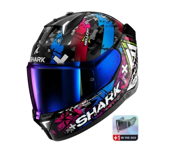 KASK SHARK SKWAL İ3 HELLCAT +RENKLİ CAM ürün görseli 1