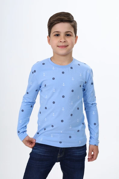 Toontoy Erkek Çocuk  Dümen Baskılı Tişört ürün görseli 1