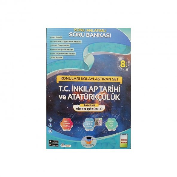 Zeka Küpü Yayınları 8. Sınıf T.C. İnkılap Tarihi ve Atatürkçülük Konuları Kolaylaştıran Se ürün görseli 1