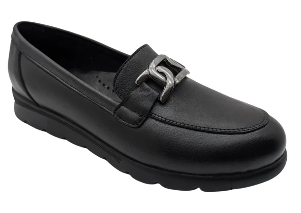 Scavia Veyona Hakiki Deri Ortopedik Kadın Ayakkabısı Loafer ürün görseli 1