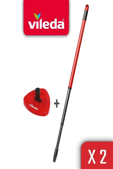 Vileda Turbo Sap + Turbo Classic Üçgen Başlık 2'li Paket ürün görseli 1