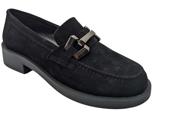 Çiğdem Kundura Essece ES727 Hakiki Süet Deri Kadın Loafer Ayakkabı ürün görseli 1