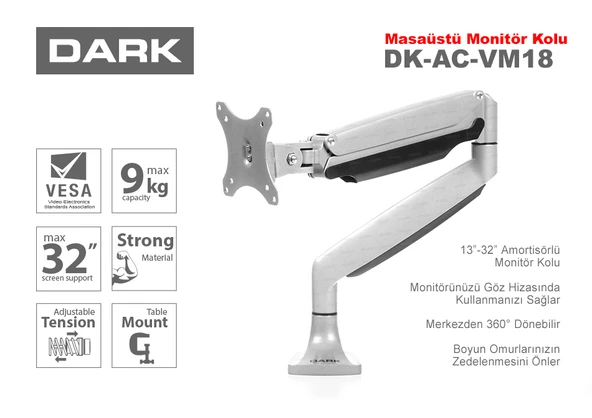 Dark DK-AC-VM-18 1x13"-32" Monitör Destekli ürün görseli 1