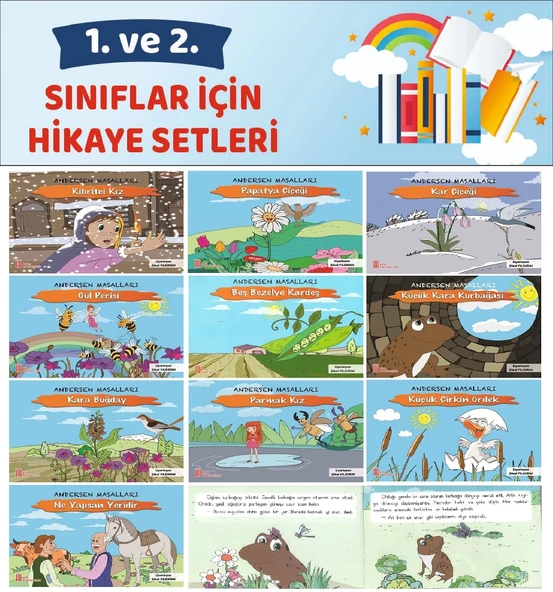 1.ve 2.Sınıflar İçin Okumayı Sevdiren Andersen Masalları (16 sayfa) ürün görseli 1