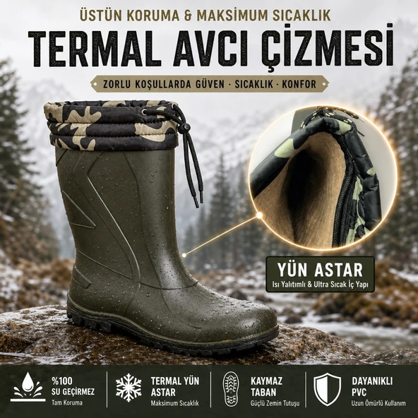 ULAŞ İÇİ YÜNLÜ AVCI ÇİZMESİ - Resim 4