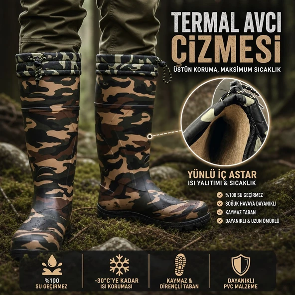 ULAŞ İÇİ YÜNLÜ AVCI ÇİZMESİ - Resim 2