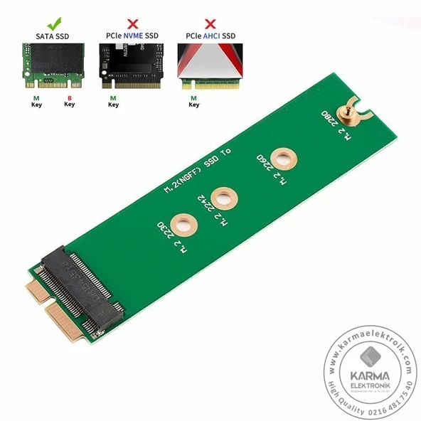 Asus M.2 NGFF SSD to Asus UX31 UX21 Çevirici Adaptör ürün görseli 1