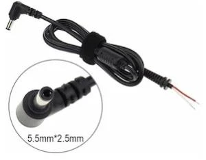 5.5mm*2.5mm L / Standart Notebook Adaptörü Kablo Ucu (Tamir Kablosu) 90W ürün görseli 1
