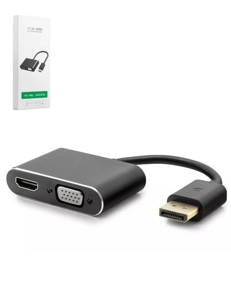 Display TO Hdmi 4K+VGA 1080P Çevirici Adaptör HDX7822 ürün görseli 1