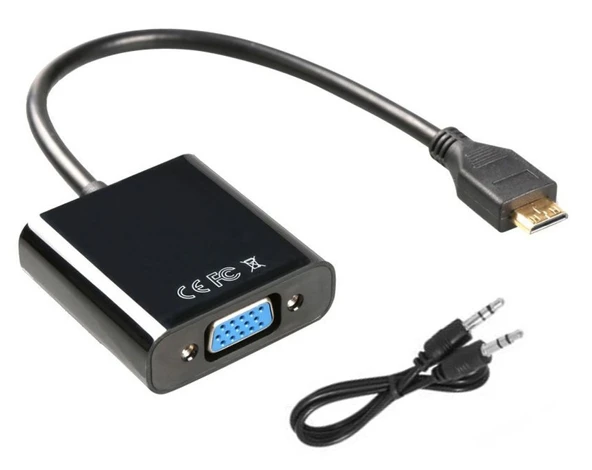 HDMI to VGA/AV Adaptör ( Çevirici Kablo ) Sesli ürün görseli 1