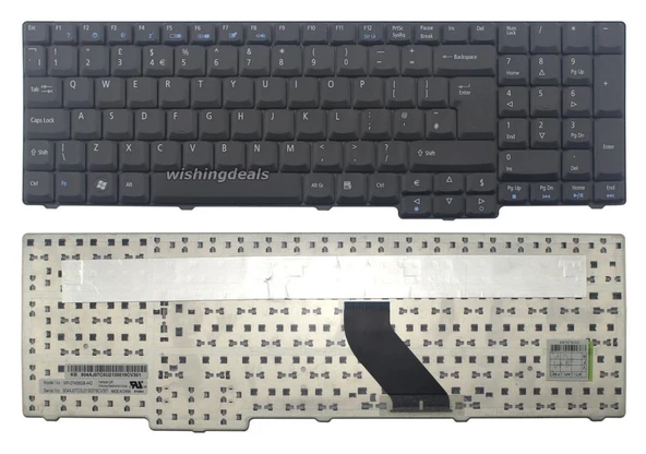 Acer Aspire 7100 103EWSMi Notebook Klavyesi - Siyah - TR ürün görseli 1