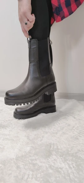 QUAİNT GERÇEK DERİ MİDİ BOY BOT (BRÇ B 12) ürün görseli 1
